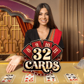 32 Baraha live table icon with playing cards