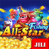 All Star Fishing icon with cartoon angler fish