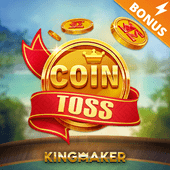 Coin Toss icon with spinning peso coin